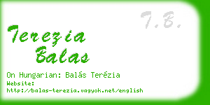 terezia balas business card